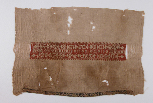 Fragment of a Sleeve, Islamic ArtMedium: Wool, linen; plain weave, tapestry weaveGift of George F. B