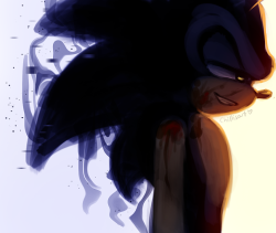 chillisart:  ok so i drew this a while back but never uploaded it! have a dark sonic 
