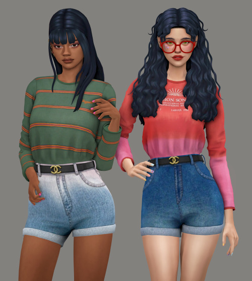 eunosims: shorts denim &amp; round T-shirtround T-shirt  Download (Early Access)  Ju