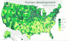 US Counties by Human Development.