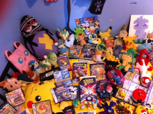 canonescapist: The kids I work with wanted me to take a picture of my and my bfs extensive pokemon c