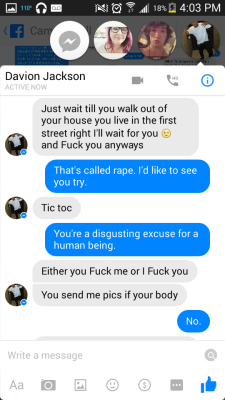 anxious-alarmist: imastaythatbitch:  noevilfate:  lilcthebakedgod:  This is what happens when you politely turn down a date.  I called the mesa police department. She literally told me to “ignore it, he’ll shut up eventually.”  He’s given me 48