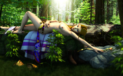 darklordiiid: Zelda’s Secret This was requested by Biliocho of DeviantArt, after I did a similar piece for Twilight Princess Zelda. Had a lot of fun doing the cloth and grass for this piece, and not to mention, this is my first work with a mature Ocarina