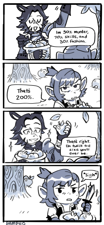 Day 8 A quick little comic strip of Young Kokoroni and her first interactions with Mortakai! They go