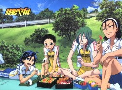 naruko-shokichi:  im crying this official art is literally a toumaki and sansaka picnic date 