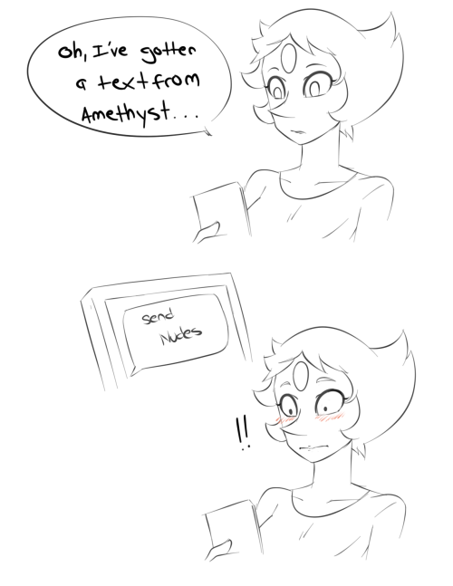 inuyuru:Pearl Sends Nudes-An SU mini comic.