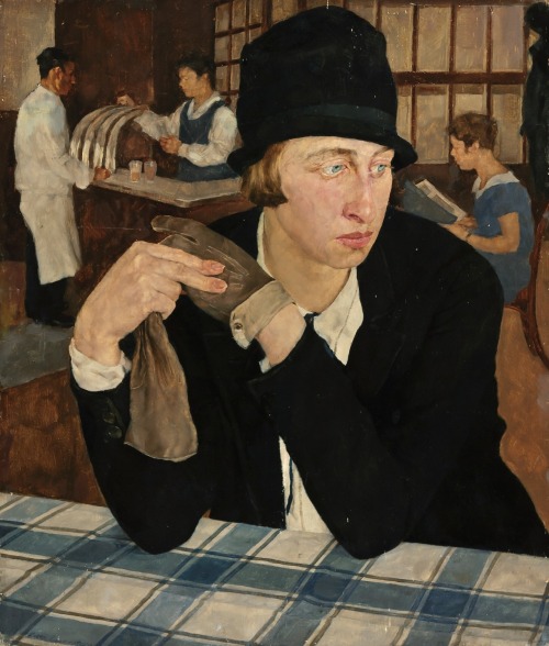 Lotte Laserstein, In the Restaurant, 1927