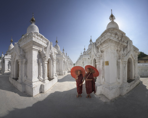 ansharphoto: “In the Library”, Two Monks Visiting World’s Largest Book in Kuthodaw Pagoda, Mandalay,