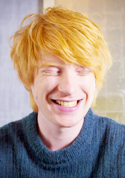 the-chicken-is-not-amused: He (Domhnall) says Richard Curtis had to remind him to smile more. That s