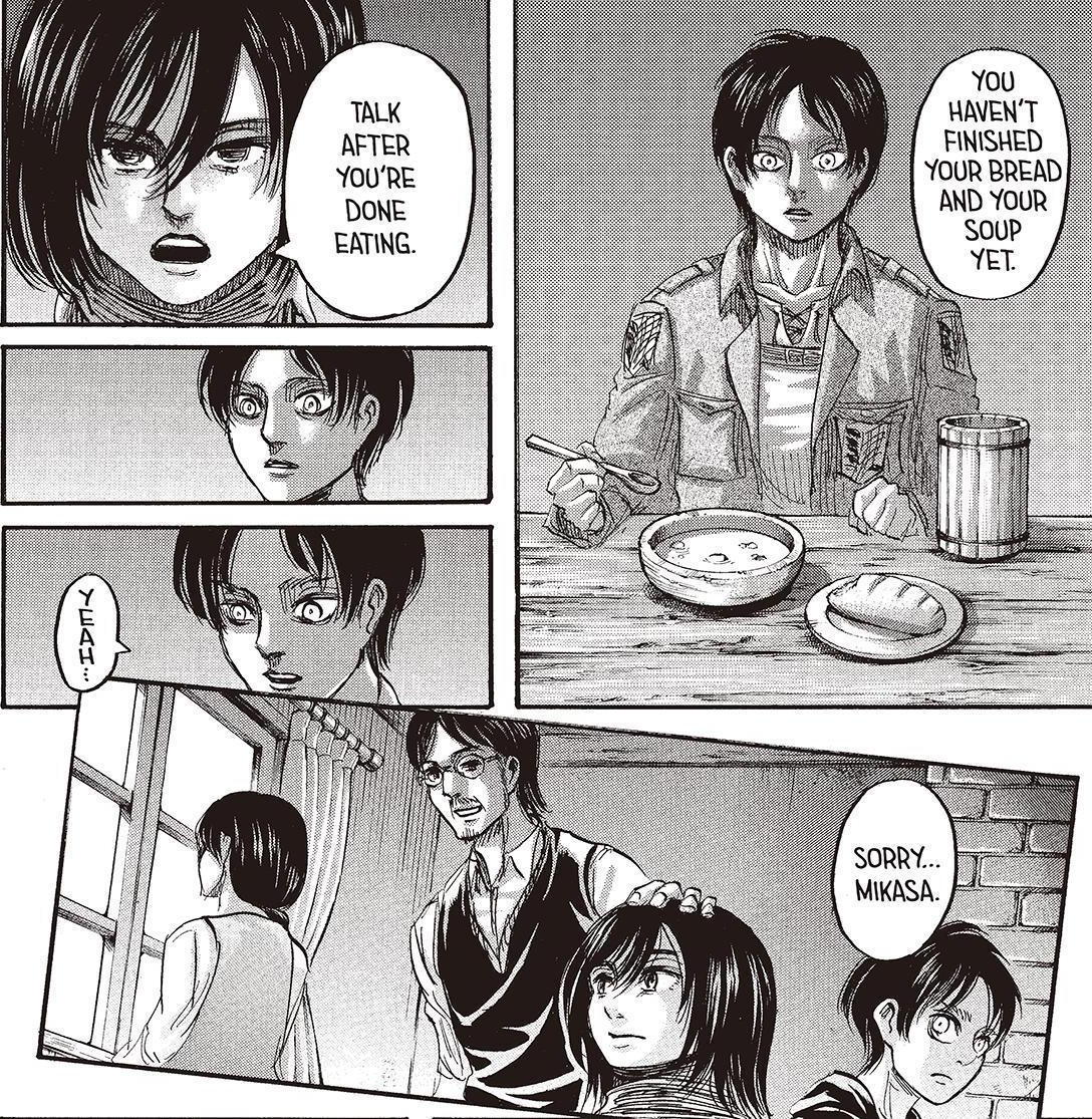 I have the feeling that Grisha wanted Mikasa to become Eren's wife and that  the two of them would lead the same lifestyle that Mikasa led with her  parents, this was also