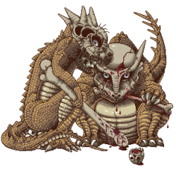 sherudonsownworld:  Cubone and Marowak. Creepy.