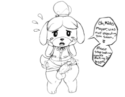 Animal Crossing: Isabelle Herm WiP