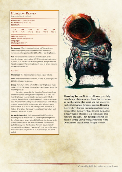 dnd 5e homebrew monster