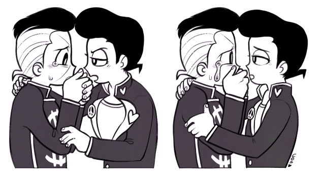 lowpolycloud:  concept: oku gets survivor guilt bc he considers his brother much