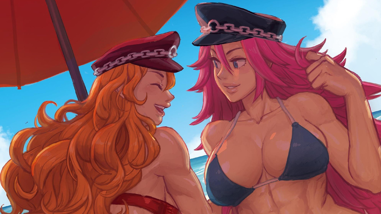 dicktripwire:  Wallpapers from Street Fighter &amp; Friends: Swimsuit Special