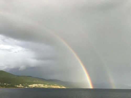 Amazing double rainbow over Povile, Croatia Photo Credit - ...