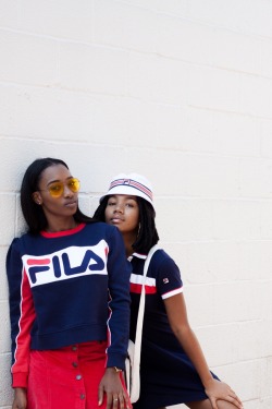 thottweiler:  domyinyay:Shoot for UrbanOutfitters collab with FILA the new thot leggingsi was getting tired of wearing adidas