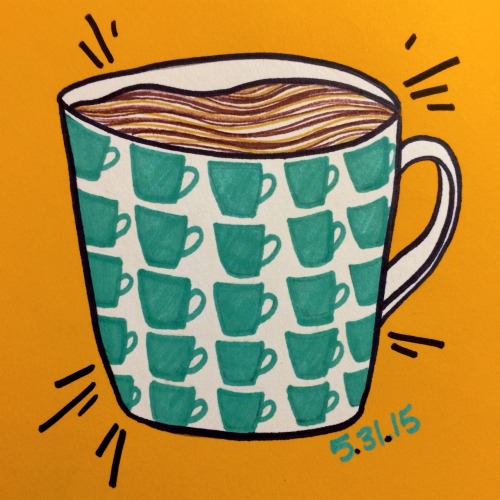 erincrow:Mugs of May DAY 31: and here it is! the final Mug of May! i figured a mug covered in mugs w