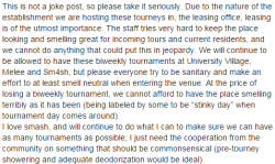 Kumagawa:  This Is A Real Post A Smash Tournament Organizer Had To Make On His Facebook