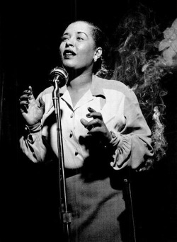  Billie Holiday by Herman Leonard, New York City, 1949. 