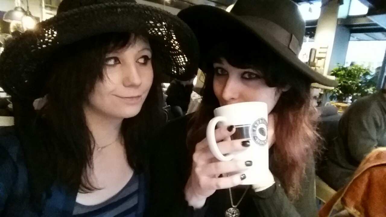 thevelveteendork:  Coffee house in Sweden with my wonderful @transpolarized ❤❤