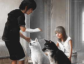 eternal-nox:  Noctis Lucis Caelum and Lunafreya Nox Fleuret  The Oracle and King