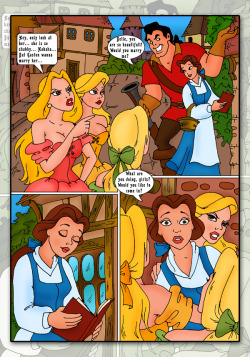 superheropornpics:  The village tramps gets jealous of the amount of attention that Gaston is paying to Belle, so they decide to seek revenge. Little do they know, however, that they’re about to awaken a sleeping giant…a sleeping giant with a very