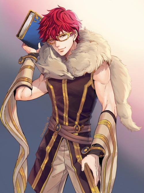 complexwish:I really liked the idea of 707 dressed up as a scholar from Ragnarok Online so I colored