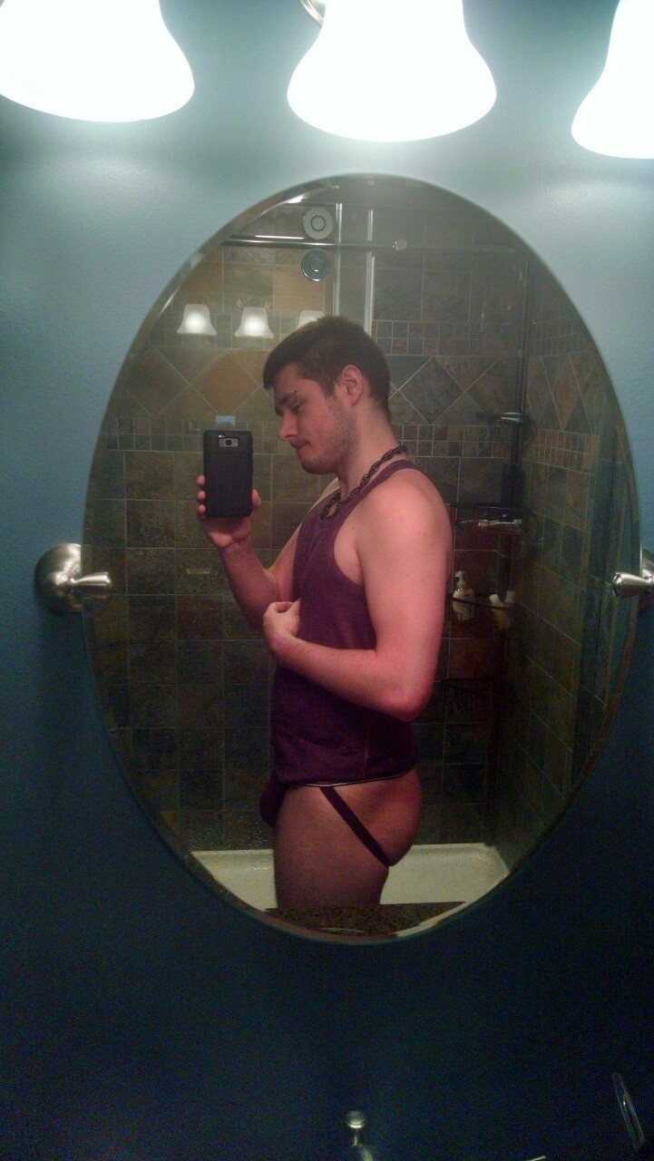 kyuubijrr:New Jockstrap! And matching shirt because fuck it they were on sale if