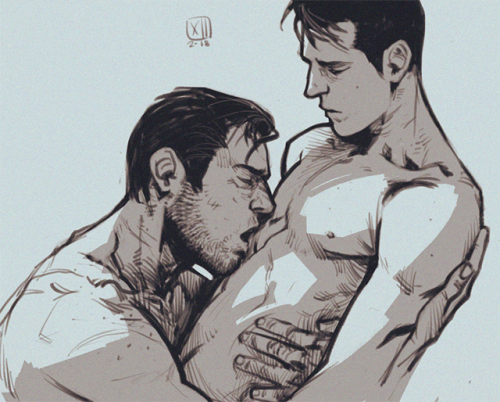 soft #convin before bed&lsquo;cuz Gavin won&rsquo;t forget that kicknow kiss it away~