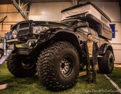 coolpsychosexy:  azucena1202:  gorangutan:  I CAME.   Wuuuutttt O.O  DAMN!!!!!!!! Can you imagine the price tag on replacing just one of those tires let alone how much its going to cost to fill up the tank on this monster. Deep pockets, and he has them.