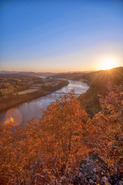 Lovesouthkorea:  Sunset In Daechung Dam, Daejeon By Sicrone