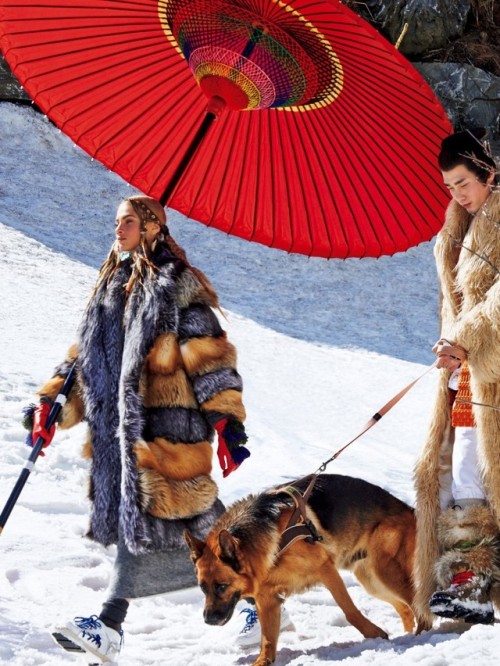 Source : tinamotta.tumblr.com Fonte : Fashion Anna Selezneva Noma Han by Giampaolo Sgura for Vogue J