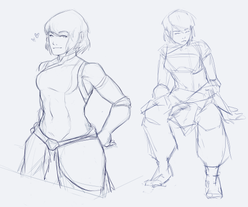 txepvi:some korra sketches from the stream with iahfy- I feel bad for just doodling around but it was a lot of fun  goddess~ <3