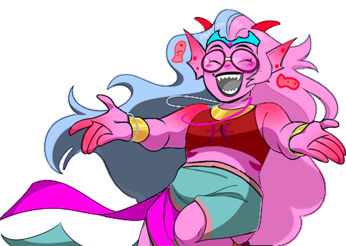 Can I Request A Trickster Sprite Edit Of Feferi? The Main Theme Being Cotton Candy Or Those Gummy Fish