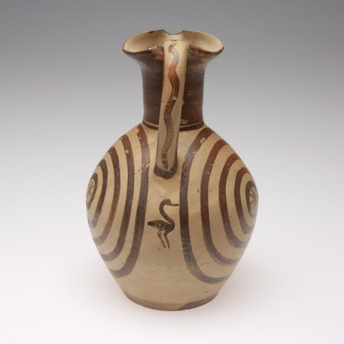 ancientgoatart:Wine jug (oinochoe) The Concentric Circle Group (Attica)735 - 720 BCE “This wine jug