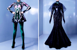 bunnyko:  fashion-runways:  NICOLAS JEBRAN Couture Fall 2013  This looks like designs for a magical girl series’ villains outfits.  