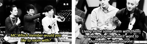 minxiuseok-blog:moments when xiumin can’t hold back his disdain for exo