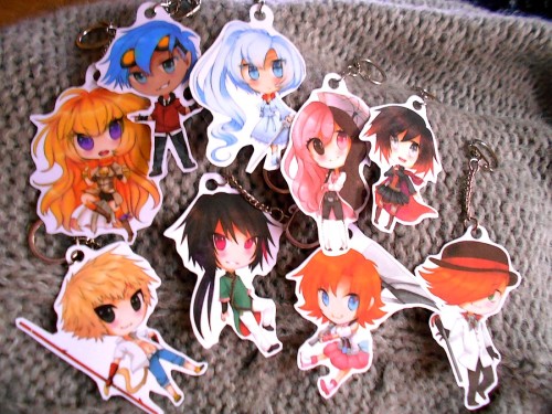 New RWBY Keychains available !!Oh man I just wanted to do some more cause I wanted Neo and Neptune, 