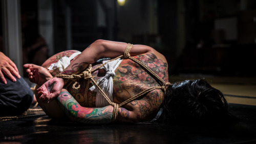 strictly-dirtyvonp: Me tying and torturing @kitiza-perche Photos : D-B-S Session 3/3