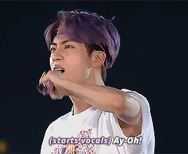 twoy:Seokjin recreating Freddie Mercury’s iconic ay-oh chants at Wembley 