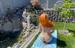 musesmischief:A little vitamin D before I get dressed for the day. 