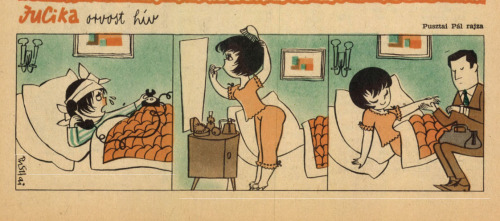 rosebloodcat:bogleech: kaible:bogleech:coolclaytony:bogleech: this 50′s hungarian comic strip 