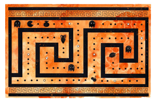 xombiedirge:  Greek to Geek - Gaming Illustrations by Jennifer Cox / Tumblr / Store 