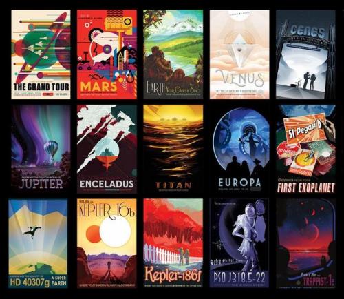 spaceexp: NASAs retro planet posters via reddit