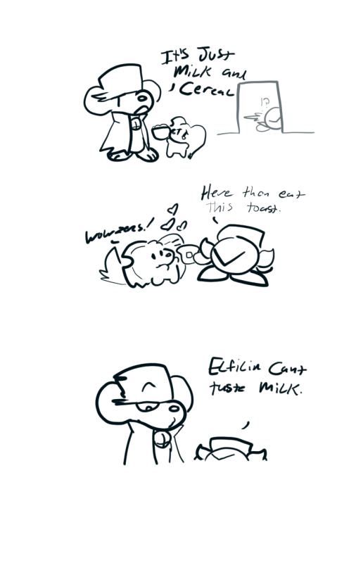 Elfilin Cant Taste Milk