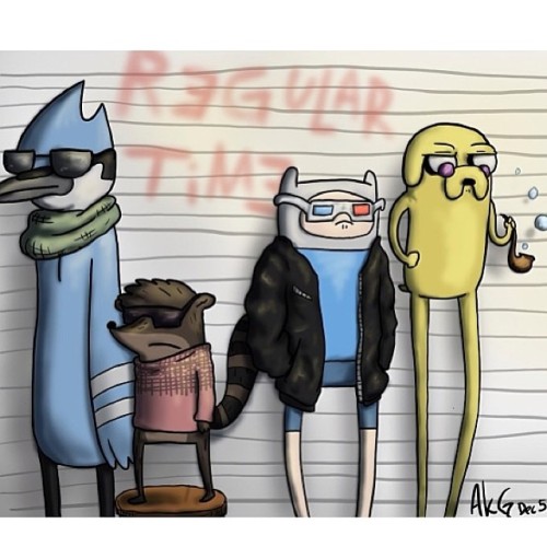 #regulartime #regularshow #adventuretime #mordecaiandrigby #finnandjake