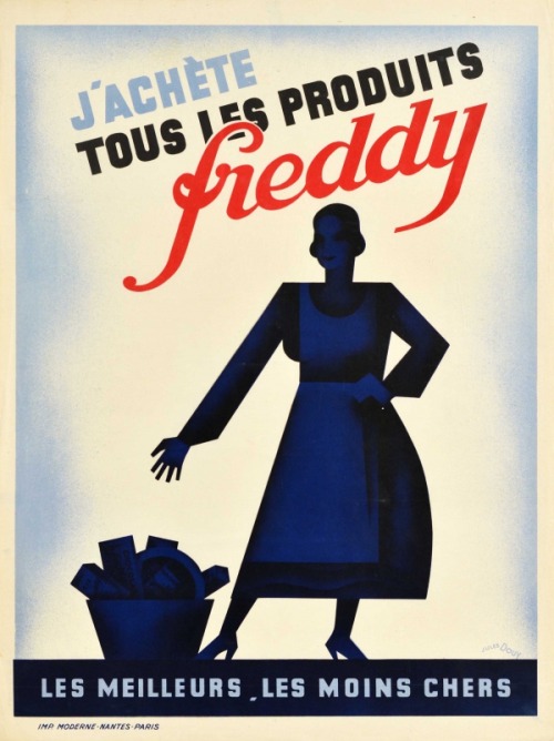 ‘I purchase all Freddy products - the best, the cheapest’Poster advertising Freddy products (c. 1920