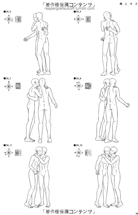 reapergrellsutcliff:‘Kiss Scene rough sketches - Drawing for Boys Love (Yaoi)&rsquo; (Part