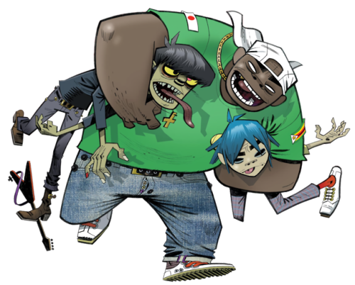 a-chubby-punk: Phase 2 transparent of Murdoc, Russel and 2D